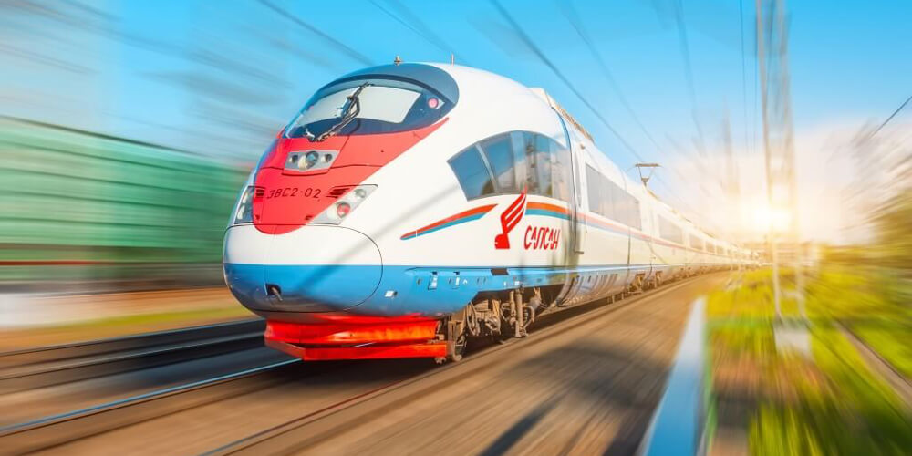 10 years of Peregrine Falcon, Russian Railways train