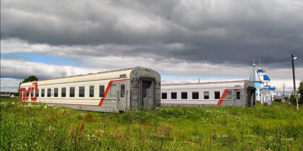 Eisenbahnwaggon des Zuges