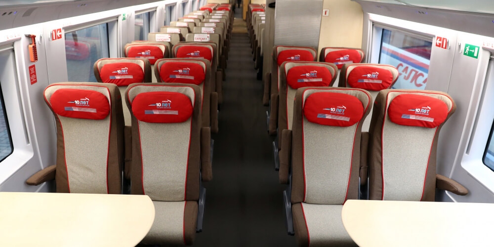 10 years of Peregrine Falcon, Russian Railways train